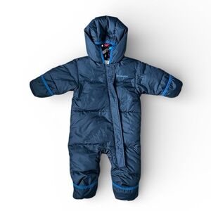 Columbia snuggly bunny down bunting snowsuit 6-12 months